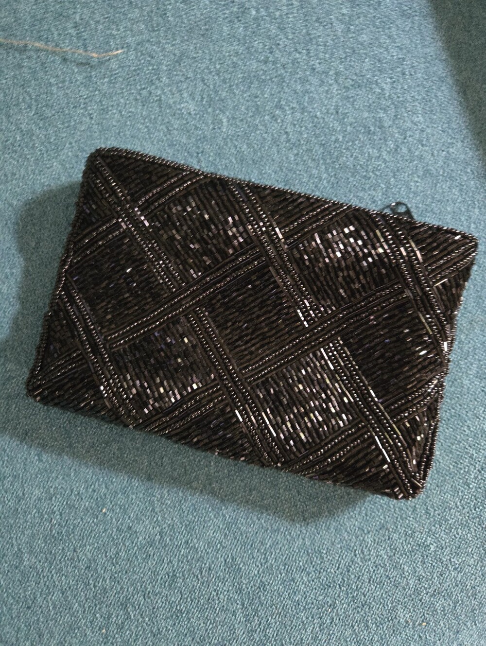 Vintage 1980s Amanda Smith Small Beaded Wallet Purse